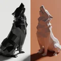 Mô hình Sói Hú Low Poly 2.0 (Trang trí)(Không cần hỗ trợ!) ĐÃ SỬA - Thumbnail 7