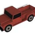 Mô hình xe tải Little Red Truck dạng lắp ghép cực kỳ đáng yêu - Thumbnail 2