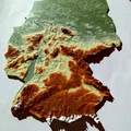 Bản đồ địa hình (có màu) - Đức - Thumbnail 1
