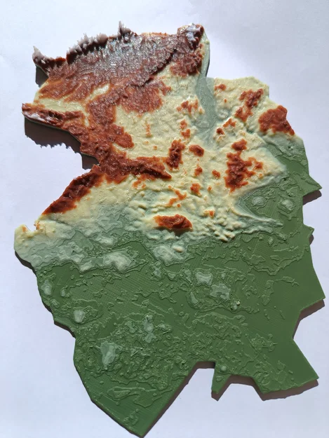 Bản đồ địa hình (có màu) - Đức - Image 2