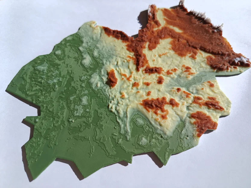 Bản đồ địa hình (có màu) - Đức - Image 3