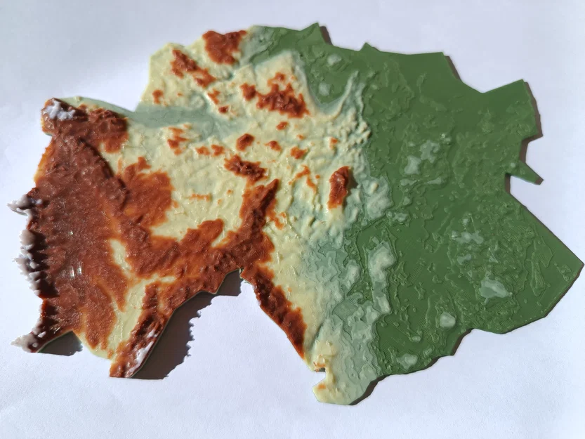 Bản đồ địa hình (có màu) - Đức - Image 4