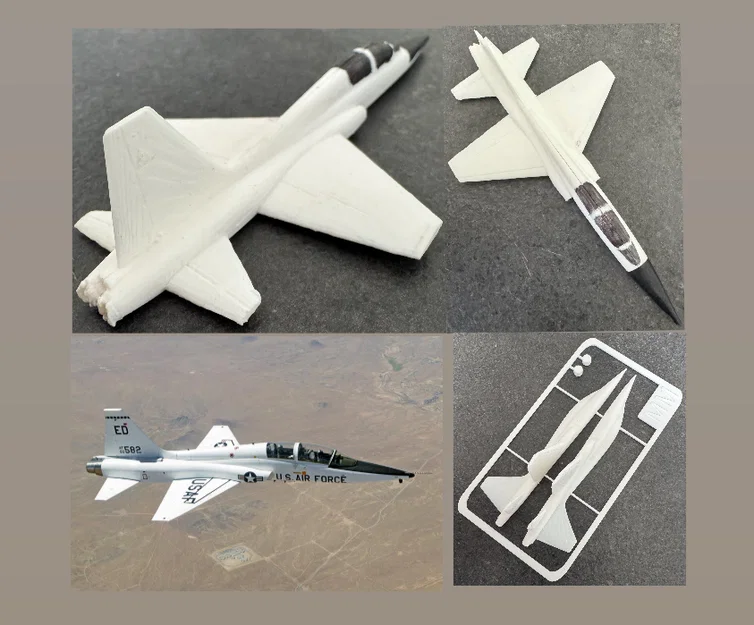 Mô hình lắp ráp máy bay T-38 Talon Kit Card độc đáo - Image 1
