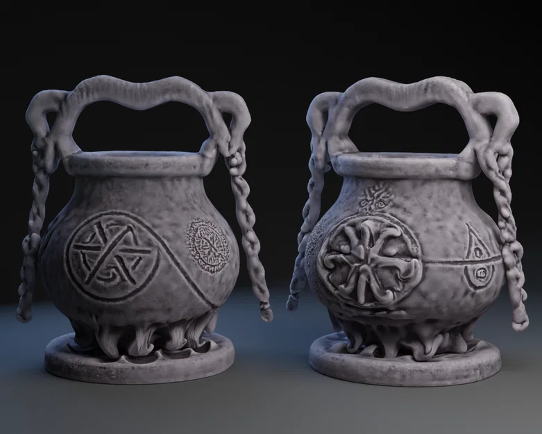 Mô hình Vạc Phù Thủy (Witches Cauldron) in 3D độc đáo cho Halloween - Image 1