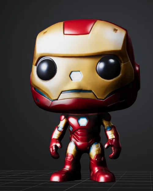 Mô hình 3D Iron Man phong cách Pop siêu đáng yêu - Image 1