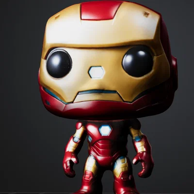 Mô hình 3D Iron Man phong cách Pop siêu đáng yêu