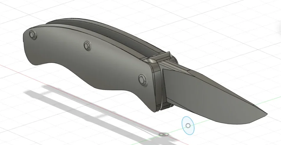 Mô hình dao gấp Pocket Knife in 3D độc đáo - Image 1