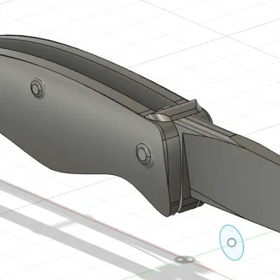 Mô hình dao gấp Pocket Knife in 3D độc đáo