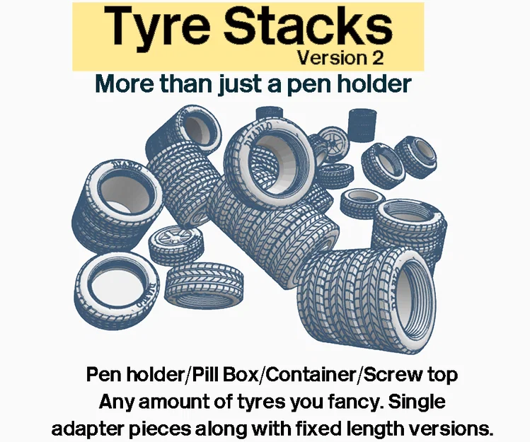 Chồng lốp (Version 2) – Không chỉ là ống cắm bút - Image 2