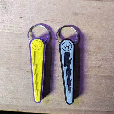 Móc khóa Pinball Lightning Flipper in 3D độc đáo