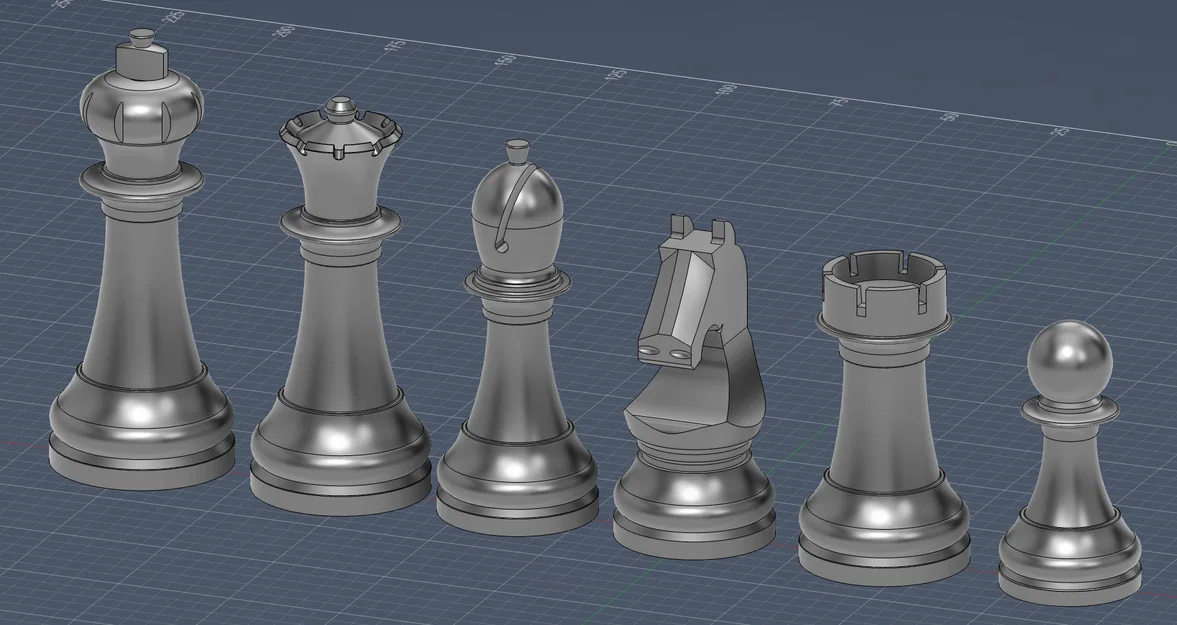 Bộ quân cờ vua tiêu chuẩn FIDE (FIDE World Chess Pieces) - Bản in 3D đẹp - Image 1