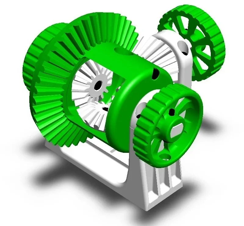 Hệ Bánh Răng Vi Sai Hoạt Động (Functional Differential Gear System)