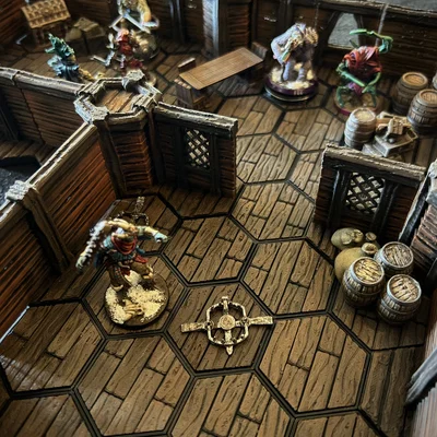 MagHex Tường Gỗ cho Gloomhaven & Frosthaven