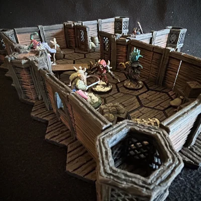 MagHex Tường Gỗ cho Gloomhaven & Frosthaven