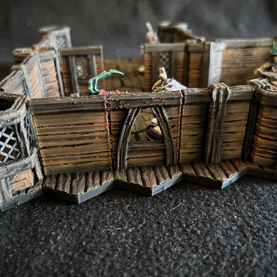 MagHex Tường Gỗ cho Gloomhaven & Frosthaven