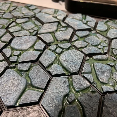 MagHex Floor Tiles Cave Cavern – Tile Sàn Hang Động cho Gloomhaven
