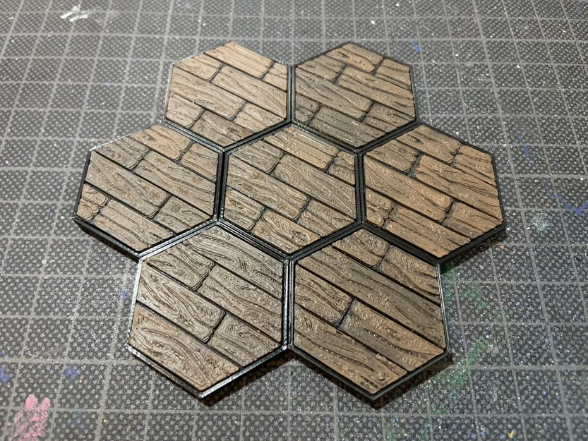 Gạch sàn MagHex dạng ván gỗ (MagHex Floor Tiles Wood Planks) - Image 1