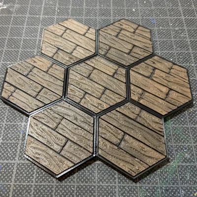 Gạch sàn MagHex dạng ván gỗ (MagHex Floor Tiles Wood Planks)