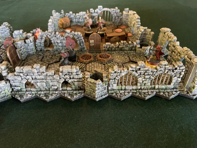 MagHex Ruined Dungeon Walls cho Gloomhaven & Frosthaven - Image 1