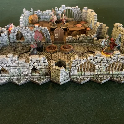 MagHex Ruined Dungeon Walls cho Gloomhaven & Frosthaven