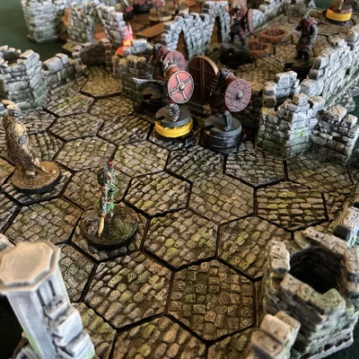 MagHex Ruined Dungeon Walls cho Gloomhaven & Frosthaven