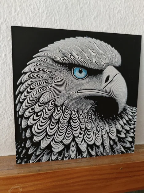 Hueforge hình chim đại bàng - Image 3