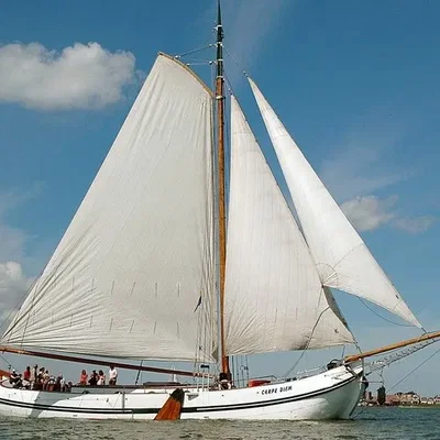Ship in a Bottle! (easy) - Thuyền Dutch Sea Tjalk trong chai