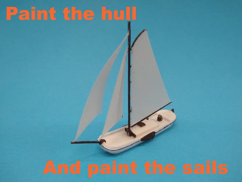 Ship in a Bottle! (easy) - Thuyền Dutch Sea Tjalk trong chai - Image 7