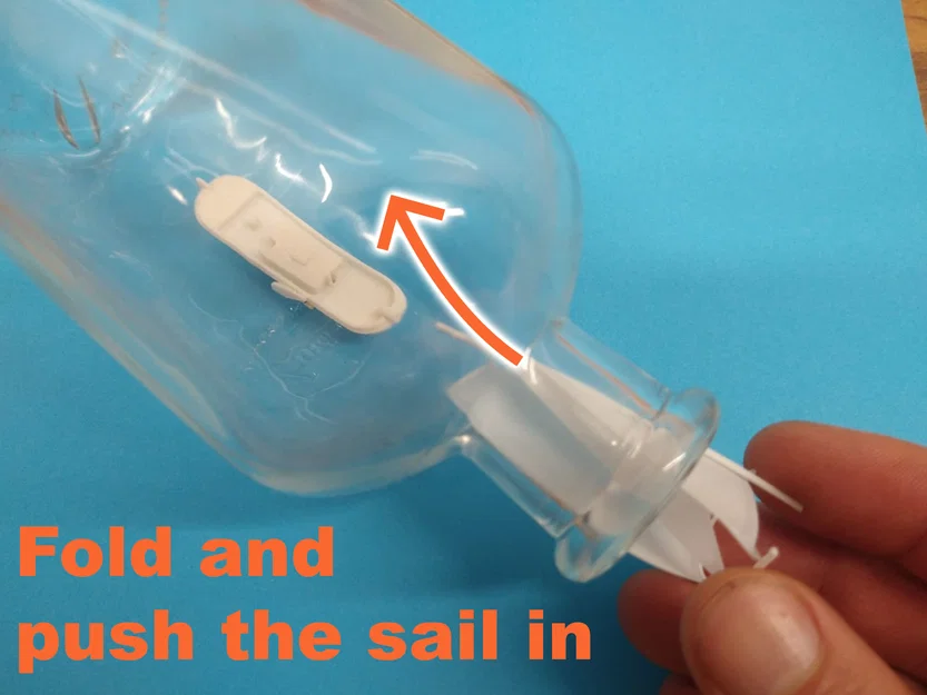 Ship in a Bottle! (easy) - Thuyền Dutch Sea Tjalk trong chai - Image 10