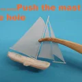 Ship in a Bottle! (easy) - Thuyền Dutch Sea Tjalk trong chai - Thumbnail 11