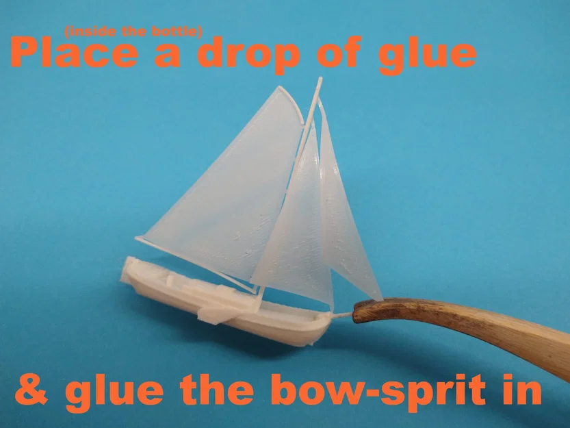 Ship in a Bottle! (easy) - Thuyền Dutch Sea Tjalk trong chai - Image 12