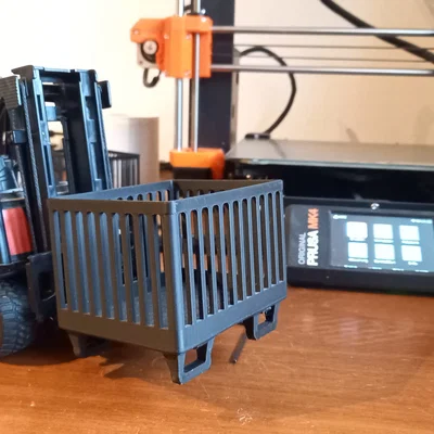 Thùng chứa hàng in 3D cho xe nâng đồ chơi cực tiện lợi
