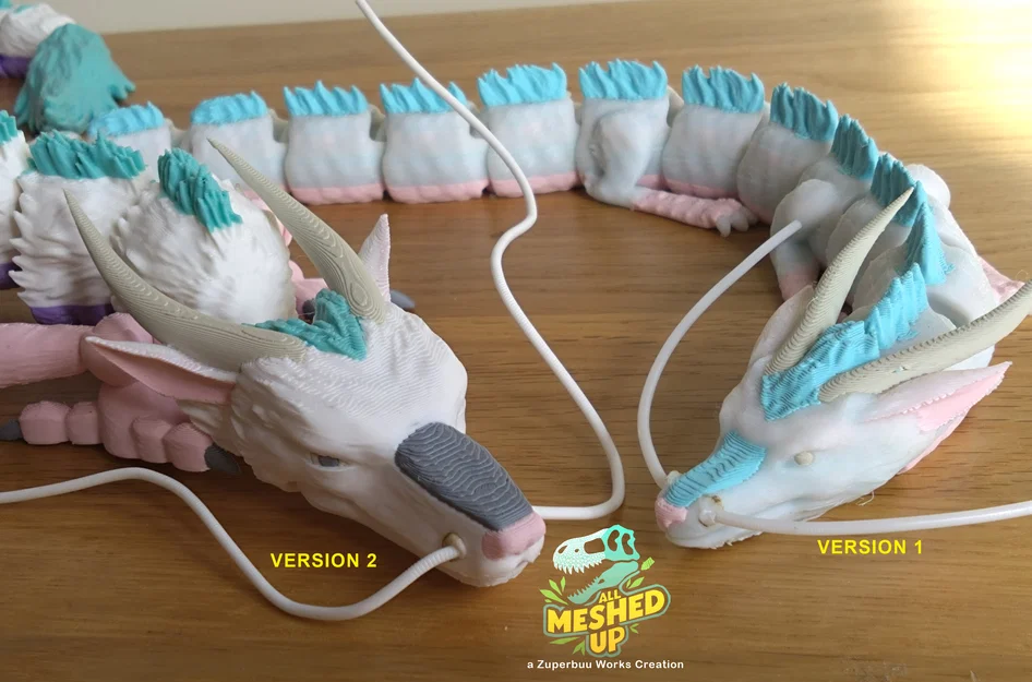 Đồ chơi rồng Kohaku River Spirit khớp nối (Articulated) dạng in-place - Image 1