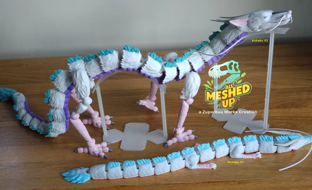 Đồ chơi rồng Kohaku River Spirit khớp nối (Articulated) dạng in-place - Image 7