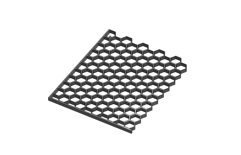 Tường lưu trữ tổ ong có viền góc (Honeycomb storage wall whit corners) - Image 2