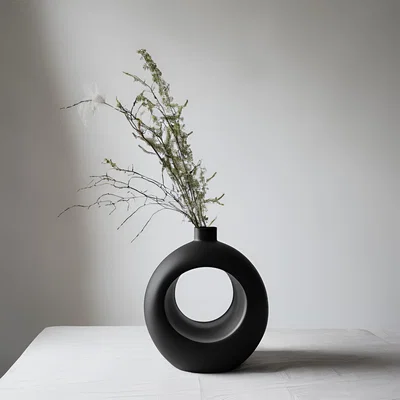Bình Hoa Vòng Tròn Nordic Thiết Kế Hiện Đại