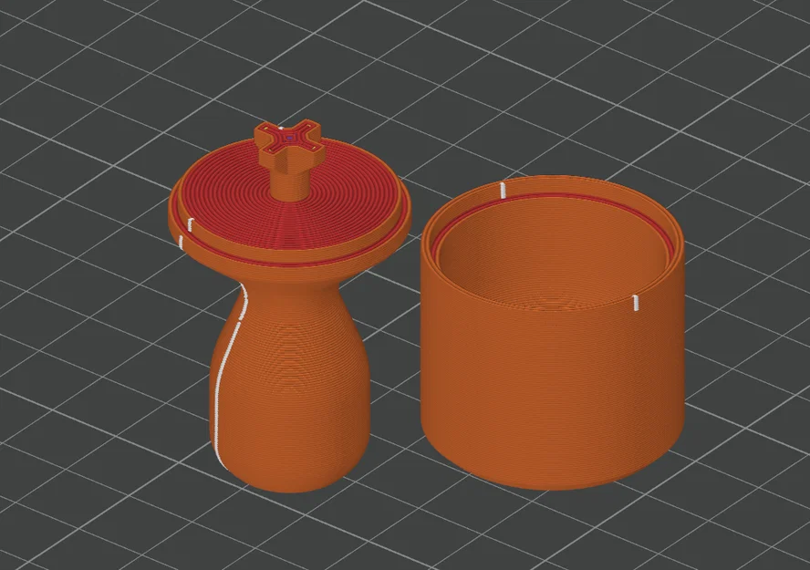 Dụng cụ massage lăn đá lạnh (Ice Roller) in 3D không cần support - Image 2