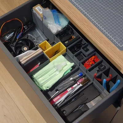 Baseplate Gridfinity cho ngăn kéo Ikea BESTA (Gridfinity Baseplate)