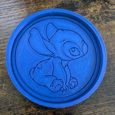 Đế lót ly Stitch (Stitch Coaster) xinh xắn cho fan hoạt hình