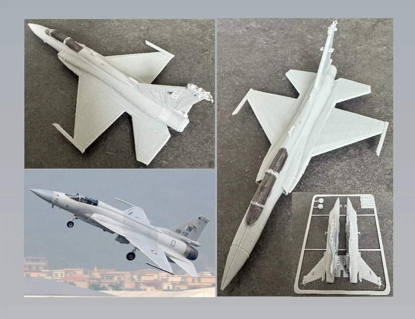 Mô hình lắp ráp máy bay chiến đấu JF-17 Thunder Kit Card - Image 1