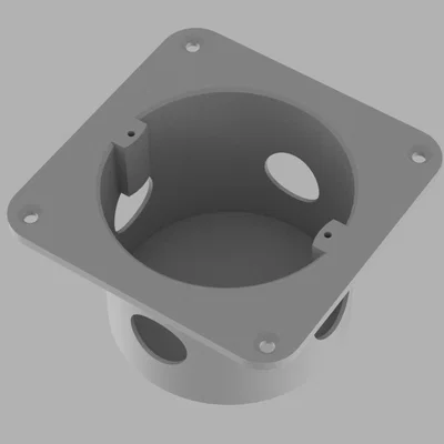 Hộp âm tường kèm khung (Unterputzdose mit Rahmen) - Flush-mounted box with frame