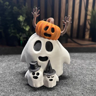 Gia đình ma Halloween: halloween ghost familly