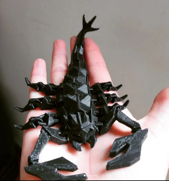 Mô hình bọ cạp Low Poly linh hoạt (Flexi Scorpion) in 3D - Image 1