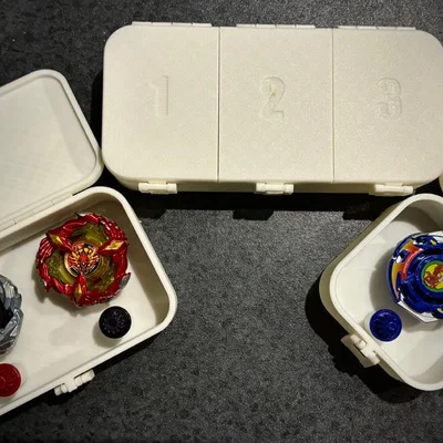 Bộ sưu tập hộp đựng Beyblade X in 3D tiện lợi và chắc chắn