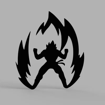 Mô hình treo tường trang trí hình Goku cực chất cho fan anime