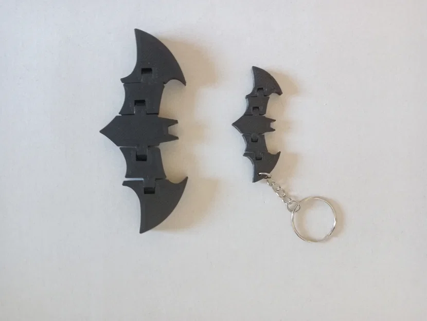 Logo Batman khớp nối (Articulated) + phiên bản móc khóa - Image 1