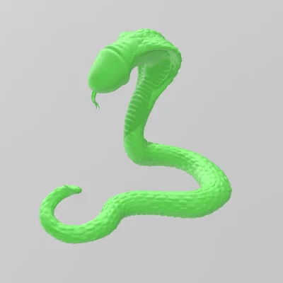 Mô hình 3D rắn Cobra độc đáo cá tính cho người sưu tầm