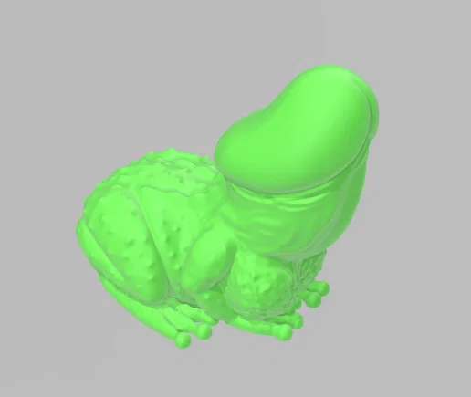 Mô hình ếch độc đáo Dick Frog - File in 3D hài hước cho mọi người - Image 1
