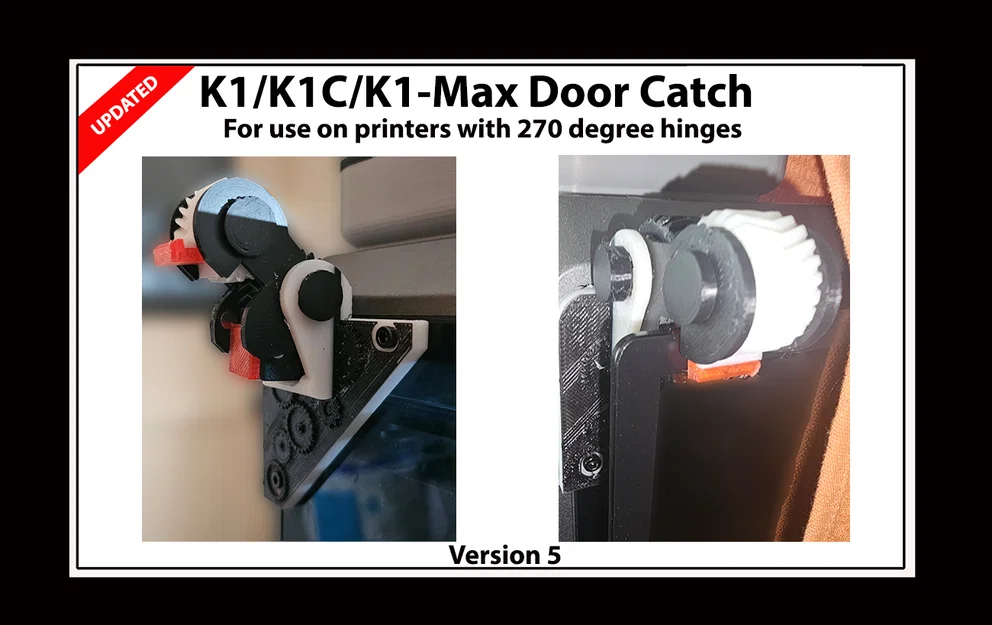 K1 Max/K1/K1C: Door catch 'Penwald' giữ cửa kính bản lề 270° - Image 2
