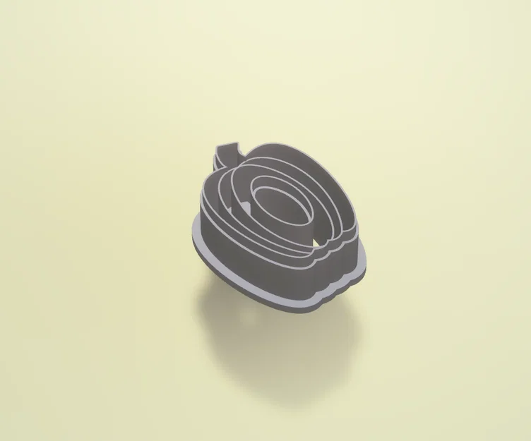 Khuôn cắt đất sét polymer | bông tai donut bí ngô - Image 1